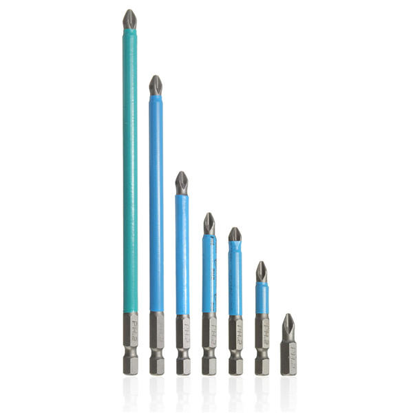 Magnetic Hex Screwdriver Bit Set | 25-150mm Long | Anti Slip Torx PH2 - Image 2